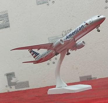 American Airlines təyyarə maketi – vitrin/masaüstü dekoru — 5