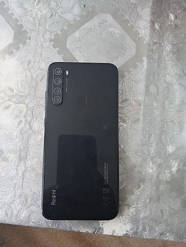 telfon honor: Redmi Note 8, 64 GB, rəng - Qara, Barmaq izi — 2
