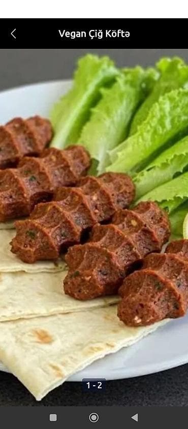 Ləpələr: Vegan Çiğ Köftə - Bitki mənşəli tərkibli, ətli məhsul istifadə — 2