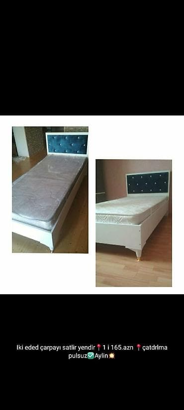 Yeni, Təknəfərlik çarpayı, Bazasız, Matras ilə