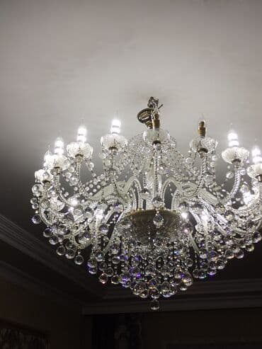 cılcıraq: Çılçıraq, 10 və daha çox lampa, Xrustal — 4