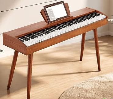 Digər: Elektro Pianino Qəhvəyi rəngli 88 klaviş tam oktava Pianino səslidir 4 — 1