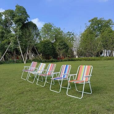 piknik dəsti: Piknik stulu Plyaj stulu Kamp stulu Qatlanan stul Oturacaq Kamp — 3