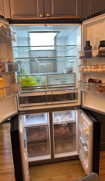 xaladenik: Б/у 4 двери Toshiba Холодильник Продажа, цвет - Черный — 4