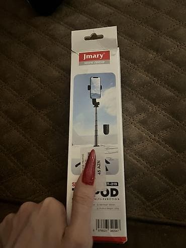 self: Jmary KT-219 Selfie Stick Tripod - 2-si 1-də dizayn: selfi çubuğu və — 2