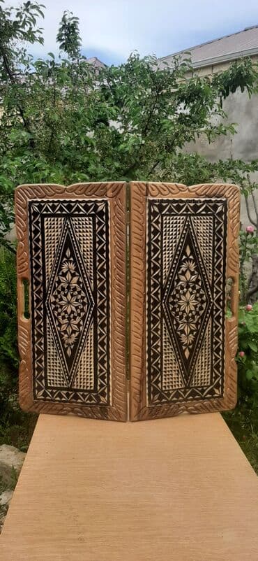 каркасные бассейны в баку: Taxta oyma nərd-taxta dəstləri - Material: tam ağacdan hazırlanmış — 3