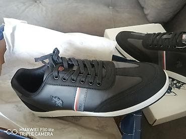 кросовки: U.S. Polo Assn. kişi krossovkası - Rəng: qara (yan hissədə — 1