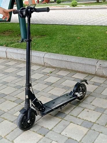 Elektrik skuter – qara rəng, yığma konstruksiya - Güclü ön — 1
