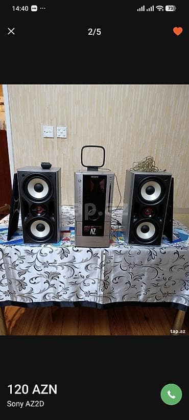 mini phone: Sony AZ2D mini audio sistem. Cd dvd kadet radio Aux hamısı tam — 2