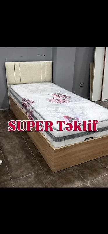 taxt dosekleri: Tək ölçülü çarpayı dəsti – baza + matrasiya - Komplekt: taxta — 3