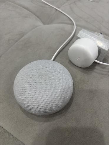 iphone xa max: Google Nest Mini (2-ci nəsil) ağıllı dinamik - Rəng: Açıq boz (chalk) — 2