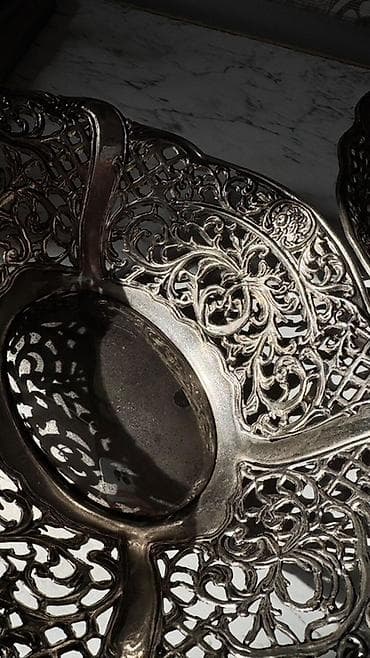 Məhsul: Dekorativ metal meyvə/suxarı qabı cox gozel hediye ola — 3