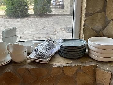 turk tekstil cehizlik: Nahar dəsti, rəng - Ağ, Farfor — 1
