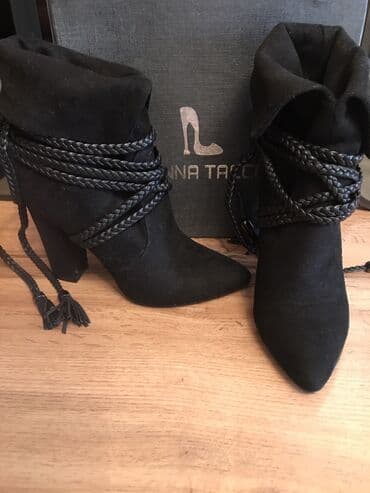 туфли новая не разу не одевала: Размер: 35, цвет - Черный, Б/у — 1