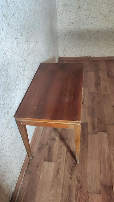 stol metbex: İşlənmiş, Açılmayan, Taxta, Dördbucaq masa — 5