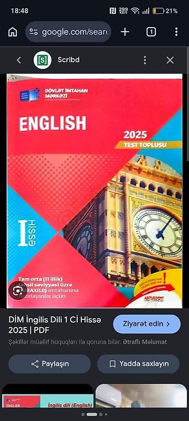 Azərbaycan dili Testlər 11-ci sinif, DİM, 1-ci hissə, 2023 il — 4