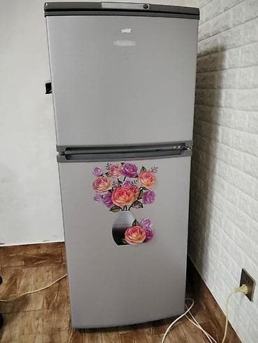 iran qaz sobasi: 2 qapılı Soyuducu Satılır, rəng - Gümüşü, Təkərli — 1