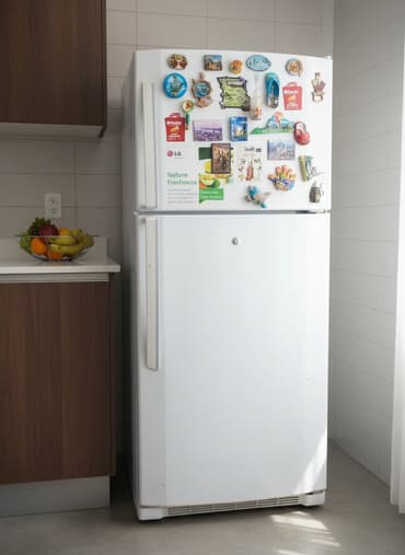 İşlənmiş 2 qapılı LG Soyuducu Satılır, rəng - Ağ, Təkərli