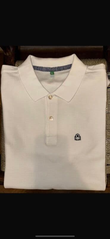 milli ordu forma: Polo köynək, Benetton, L, rəng - Ağ — 3