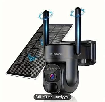 Günəş panelli ağıllı xarici təhlükəsizlik kamerası - Brend: zsinocam