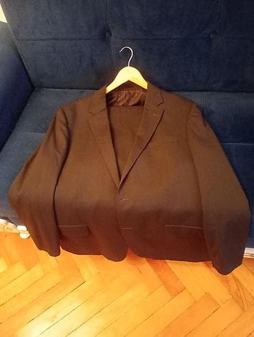 Kişi klassik pencəyi - Rəng: tünd qəhvəyi/şokolad tonu - Kəsim