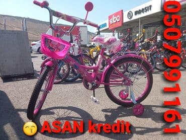 velosiped sekilleri qiz ucun: Yeni Dörd təkərli Uşaq velosipedi 20", Pulsuz çatdırılma — 1