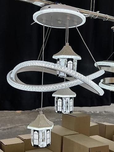 isiqlandirma: Led Çılçıraq, 4 və daha çox lampa, Metal — 4