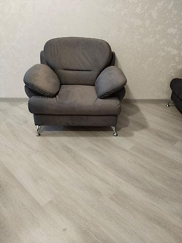 ofis divan: Divan və kreslo dəsti - Rəng: tünd boz - Komplekt: 1 ədəd 3 nəfərlik — 3