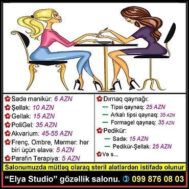 Peyk antenalarının quraşdırılması: VİP Salon xidmətləri: - Gəlin bəzədilməsi - Saç kəsimləri, düzümləri — 2