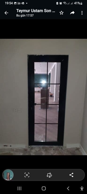 qapı setkaları: Alüminiüm ofis qapıları. Si̇fari̇şlə keyfi̇yetli̇. Sərfəli̇ — 1