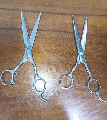 Profesional saç kəsmə qayçıları – 2 ədəd dəst - Material: parlaq