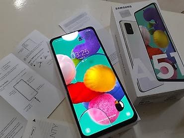 a3 samsung: Samsung Galaxy A51, 128 GB, rəng - Ağ, Zəmanət, Düyməli, Sensor — 3