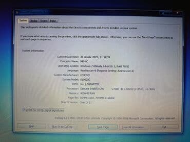 thinkpad: Lenovo ThinkPad noutbuk İşlək vəziyyətdədir bütün məlumatlar qeyd — 5