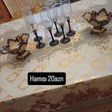 Qədəhlər, rəng - Qara, Şüşə