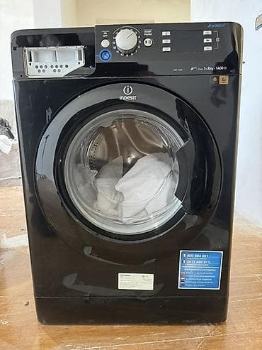 Мебельные услуги: İndesit Innex önyükləməli paltaryuyan maşın - Rəng: qara - Ön qapılı — 1