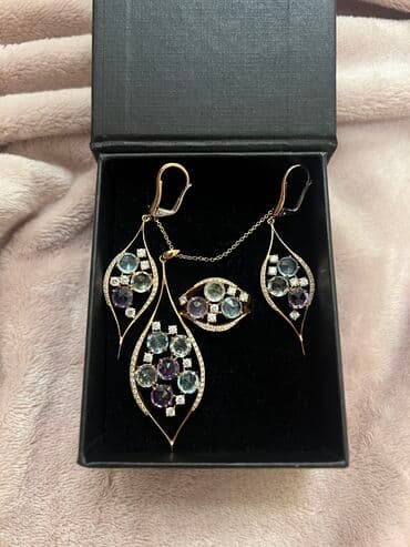 kişi üzükleri qızıl: Qızıl komplekt — 3