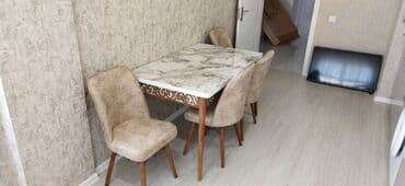 mətbəx stol: Mətbəx üçün, Yeni, Açılan, Dördbucaq masa, 4 stul — 5