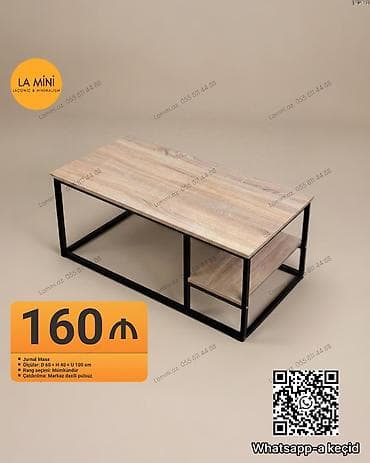 Düz masa, Açılmayan, Təkərsiz, Teksturalı laminat, Zəmanətsiz