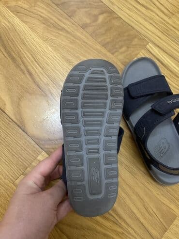 supinatorlu uşaq səndəlləri: New Balance uşaq sandalları - Rəng: tünd göy qayışlar, boz altlıqlar — 2