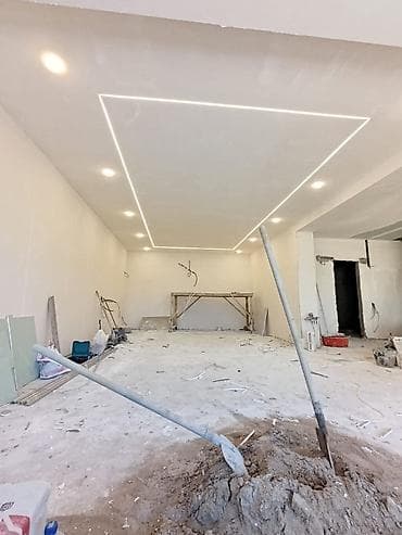 tavan dizaynlari: Alçıpan tavanların quraşdırılması xidməti - Asma və çoxsəviyyəli — 10