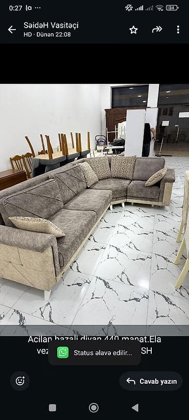 Künc divan, Açılan, Bazalı — 1