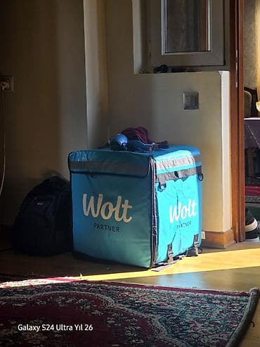 Kuryer çantaları: Wolt Partner termo çatdırılma çantası - Korpus: suya davamlı, möhkəm — 5