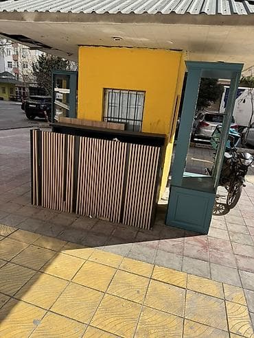 doner kesen: Resepsion/qarşılama stolu – L şəkilli - Material: MDF/LDSP əsaslı, ön — 4