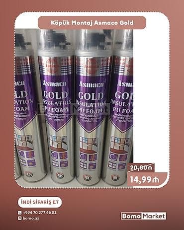 Asmaco Gold Insulation PU Foam – peşəkar montaj və izolyasiya üçün — 1