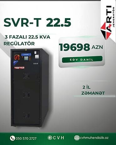 hard disk 3 tb: ARTI SVR-T 22.5 – 22.5 kVA 3-Fazalı Regülatör (Voltaj Tənzimləyici) — 1
