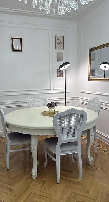 meftil: Qonaq otağı üçün, Yeni, Açılan, Yumru masa, 6 stul — 1