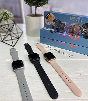 smart box: M16 mini Smart saat. Yeni Apple Watch 6 seriyasının tam birə-bir — 3