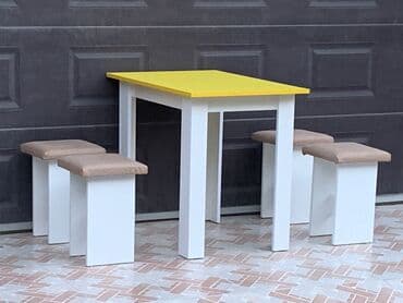 yazı masa: Yeni, 4 stul — 2