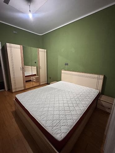 Yataq otağı mebel dəsti - 2 nəfərlik çarpayı (başlıqla) - matras - 2