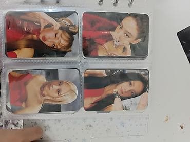 K-pop foto kartları dəsti - Dörd ədəd kolleksiya foto kartı - Parlaq